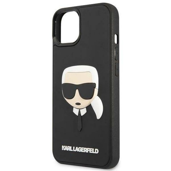 Karl Lagerfeld Hardcase 3D Rubber Karl`s Head iPhone 14 Μαύρη